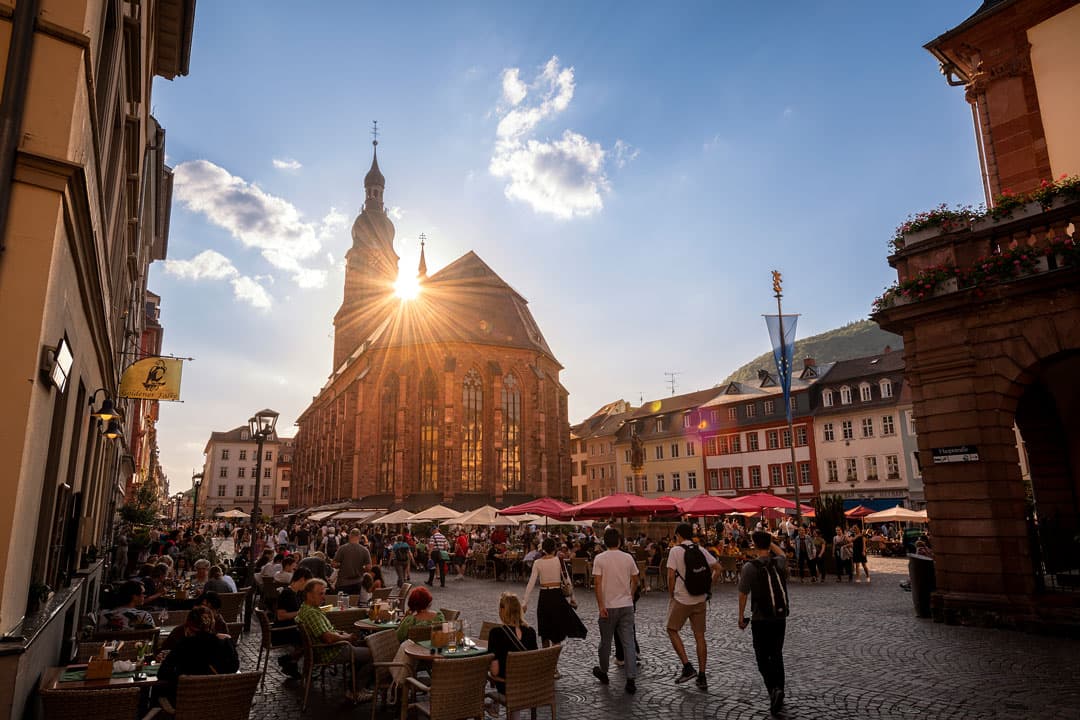 Market square with Church of the Holy Spirit