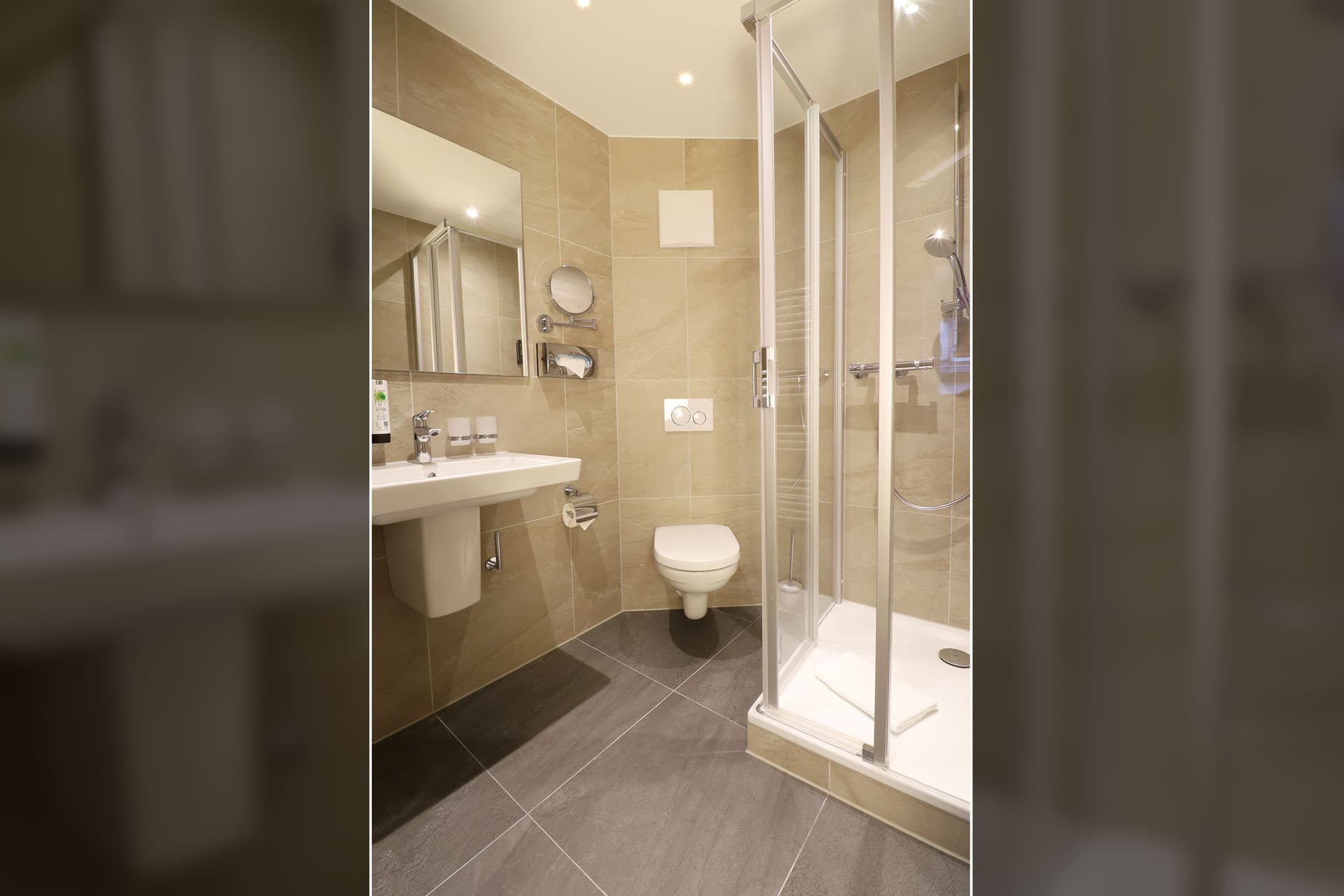 Bathroom of the premium single room